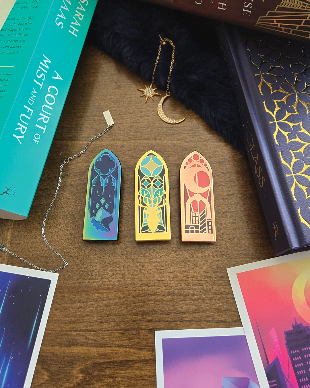 SJM Book Series Stained Glass Enamel Pin FULL SET