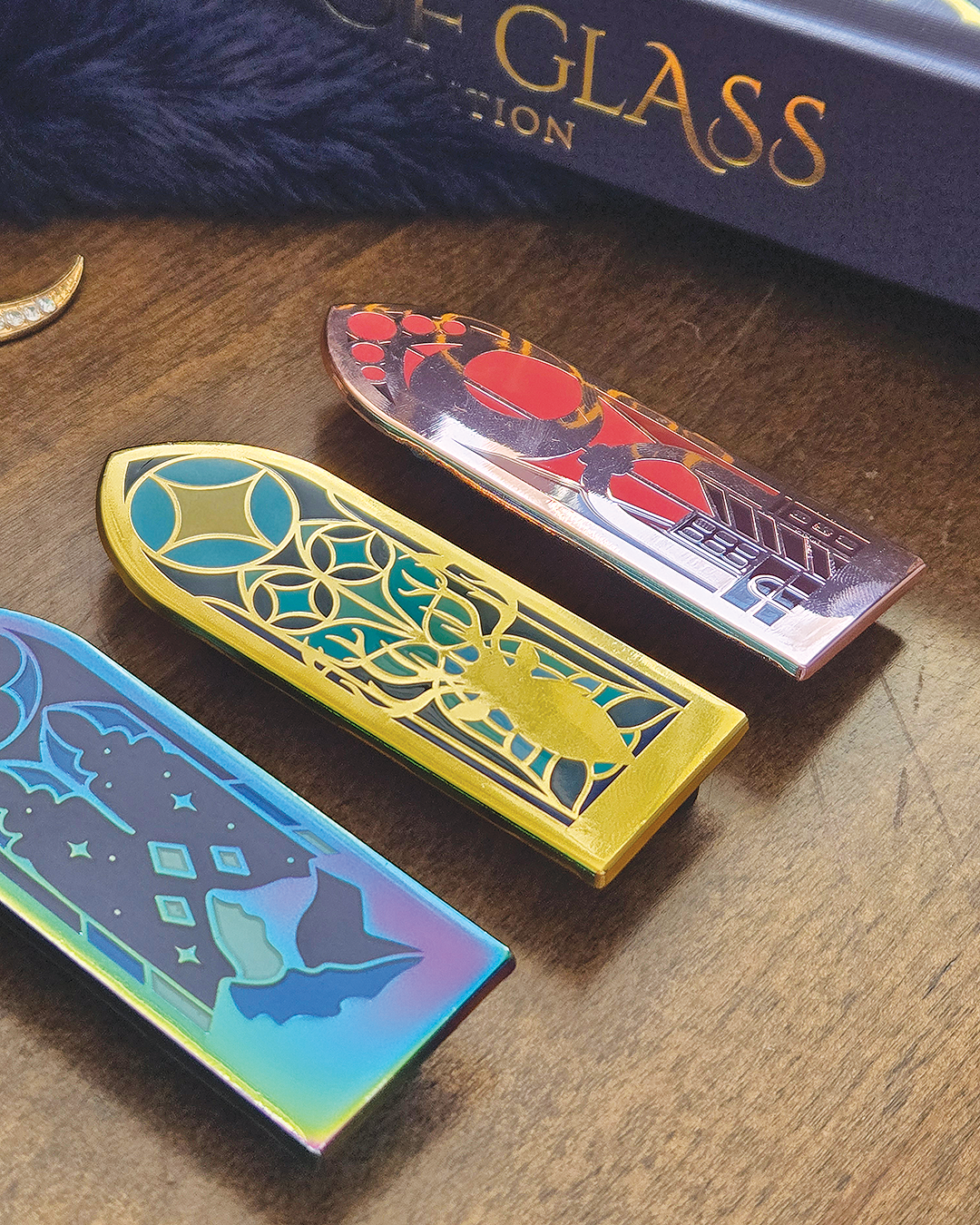 SJM Book Series Stained Glass Enamel Pin FULL SET